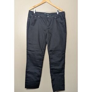prAna Kayla Jeans Womens 18 Short Black Stretch Mid Rise Slim Pants W4117SH02